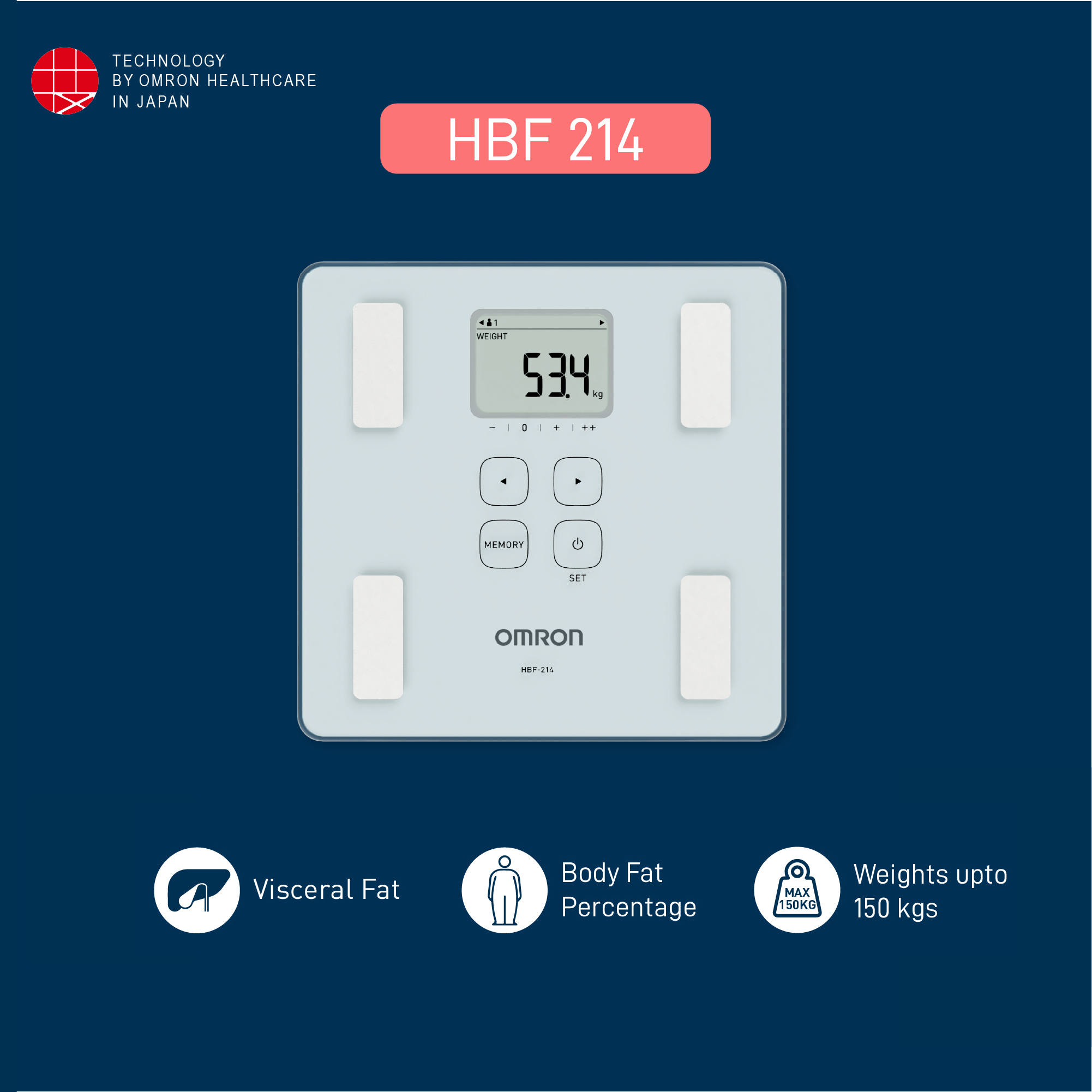 Buy Omron HBF 214 Body Composition Monitor Online at Best Price