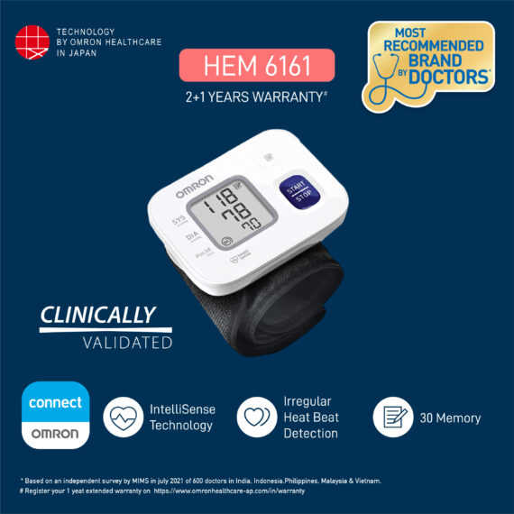 Buy Wrist Blood Pressure Monitor HEM-6161 online at Omron – Omron