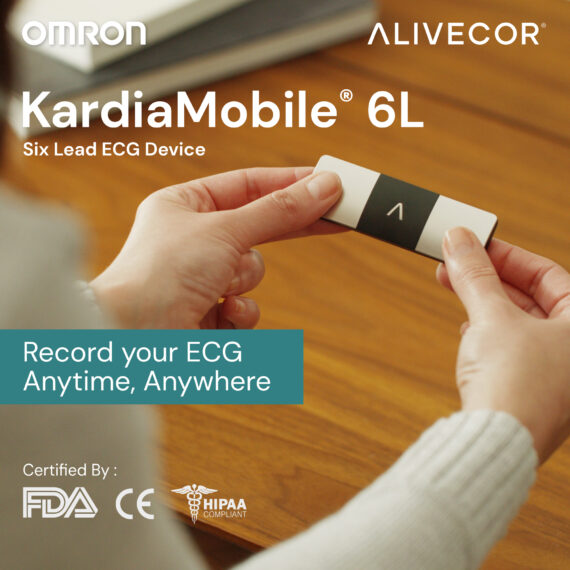 6 Lead AliveCor Kardia Mobile 6L ECG for iPhone and Android