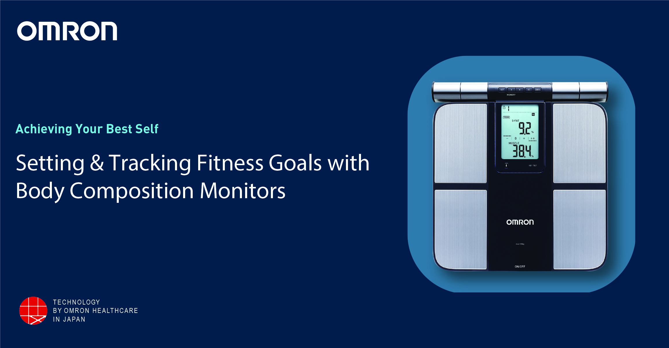 Omron HBF 255T Bluetooth Enabled Digital Full Body Composition Monitor